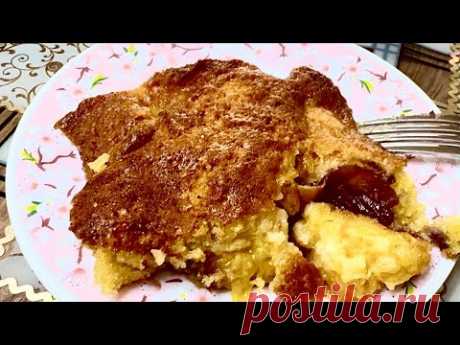 🔥ОЧЕНЬ ПРОСТОЙ и ОЧЕНЬ БЫСТРЫЙ рецепт ПИРОГА с Абрикосами и Персиками👩‍🍳‪@MAMALENA‬