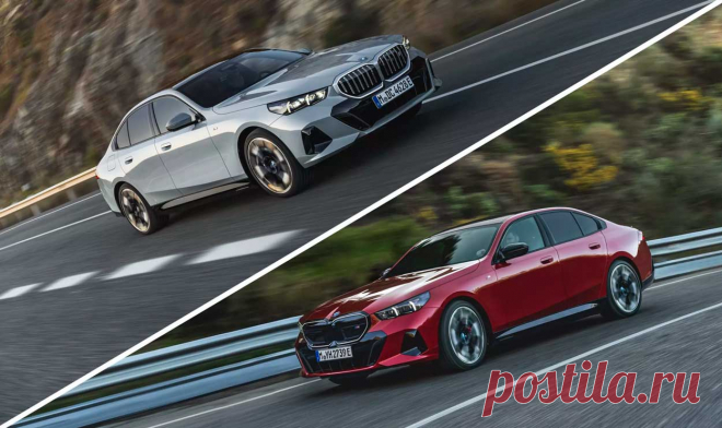 BMW 5-й серии 2024 года полностью рассекречен и впервые предлагается с электрической трансмиссией