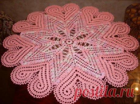 Салфетка крючком » Ниткой - вязаные вещи для вашего дома, вязание крючком, вязание спицами, схемы вязания