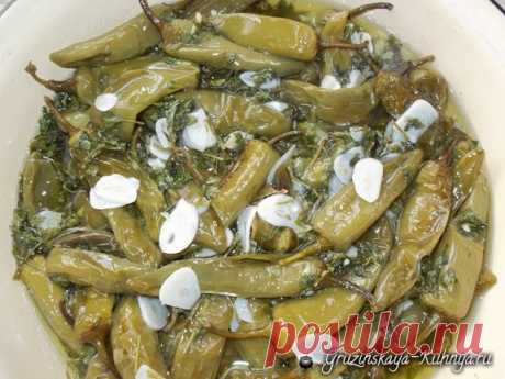 Маринованный горький перец по-грузински - Грузинская кухня