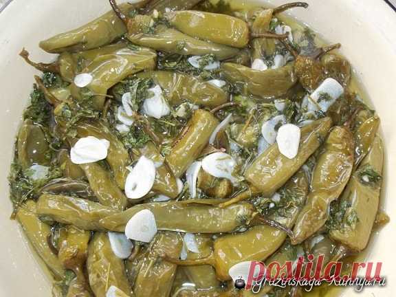 Маринованный горький перец по-грузински - Грузинская кухня