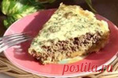 Вкусный,сытный пирог с печенью