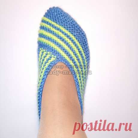 Простые следочки одним полотном