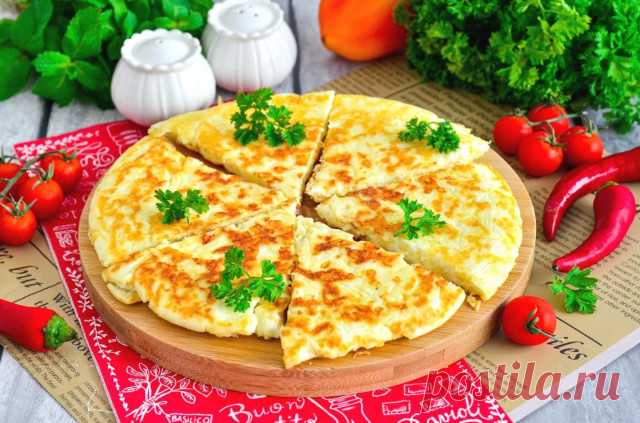 Ленивый ПП хачапури на сковороде рецепт с фото пошагово и видео - 1000.menu