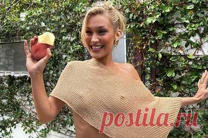 Белла Хадид показала обнаженную грудь на новых фото