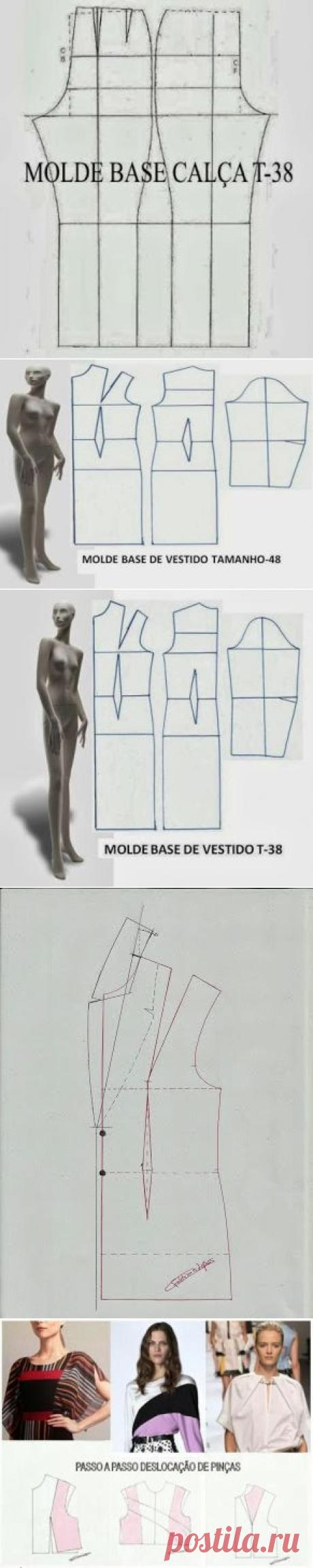 MOLDES BASE ~ Moldes Moda por Medida