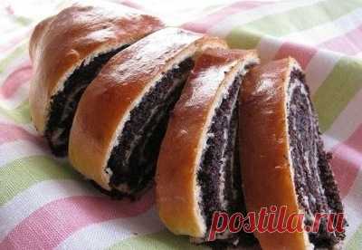 Рецепт Творожный рулет с маком