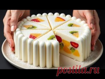 ❗Только молоко и сгущенка! Рождественский десерт за 10 минут без духовки, муки и желатина!