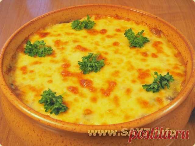 Запеканка с картофелем, фаршем и грибами в горшочке - Простые рецепты Овкусе.ру