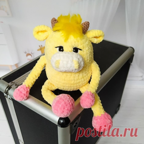 Вязаный бычок Серёга амигуруми | Hi Amigurumi