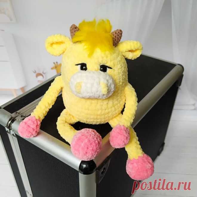 Вязаный бычок Серёга амигуруми | Hi Amigurumi