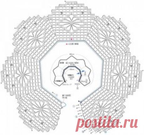 Филейный воротник Паучки