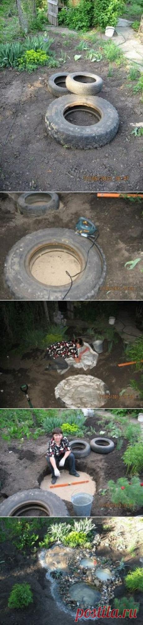 Желание + три покрышки = преображение участка