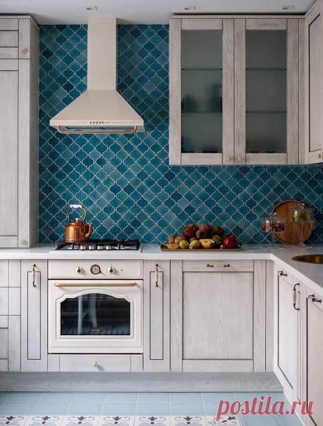 〚 Бело-голубая квартира с восточными нотками в Москве (80 кв. м) 〛 ◾ Фото ◾ Идеи◾ Дизайн