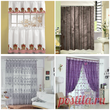 Curtains in rustic style: stunning design and modest simplicity in one style