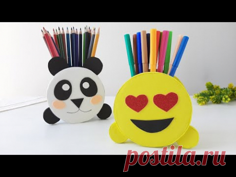 DIY EMOJI Органайзер из картона своими руками
