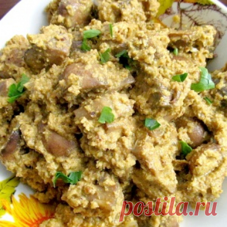 Грибы с орехами (грузинская кухня)