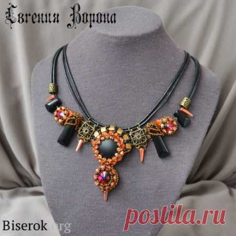 Колье Autumn steampunk / Колье, бусы, ожерелья / Biserok.org
