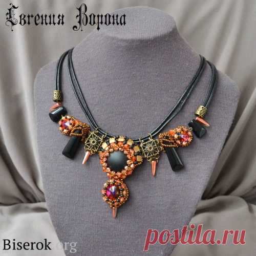 Колье Autumn steampunk / Колье, бусы, ожерелья / Biserok.org