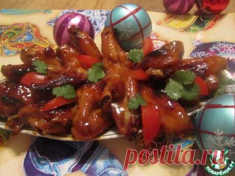 Куриные крылья в глазури Кулинарный рецепт