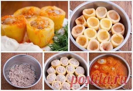 Лучшие кулинарные рецепты: Картофель фаршированный фаршем