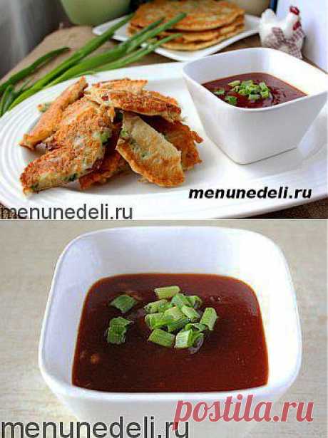 Блинчики с беконом и зеленым луком / Меню недели