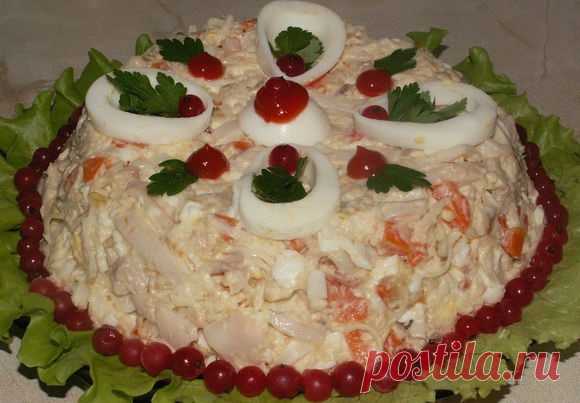 Салат «Морской царь» — для любителей морепродуктов!