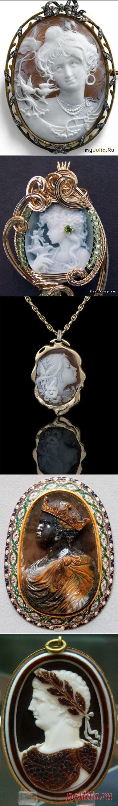 Камеи- резные камни с изображением, Броши и Кулоны и брелки