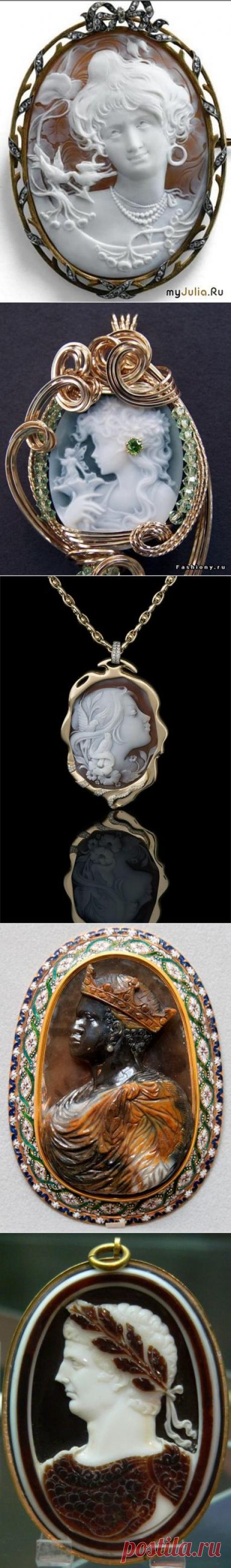 Камеи- резные камни с изображением, Броши и Кулоны и брелки
