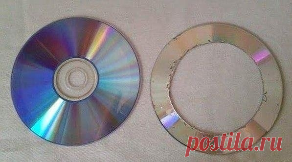 Подхват для штор из CD диска. Мастер-класс.