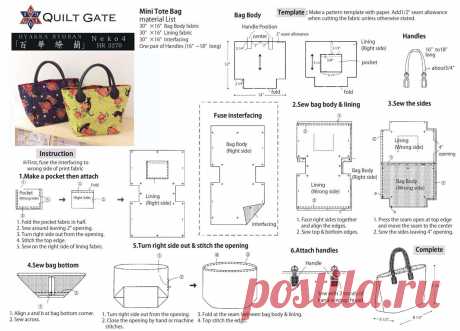 Выкройки и рецепты проекта QUILT GATE HR3270