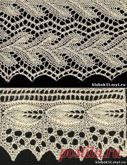 АЖУРНАЯ КАЙМА СПИЦАМИ. НЕЖНЕЕ НЕЖНОГО........