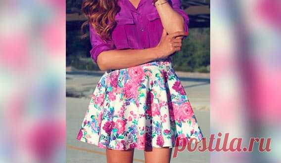 Юбка с цветочными принтами Мастер-классы по рукоделию - как изготовить поделку из фетра и соленого теста. Методы изготовления полезных вещей для домашнего хозяйства.