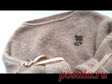 Вязание. Стильный джемпер. Попетельный  обзор. //Knitting
