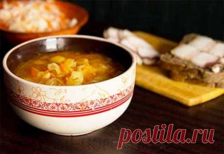 Щи с квашеной капустой