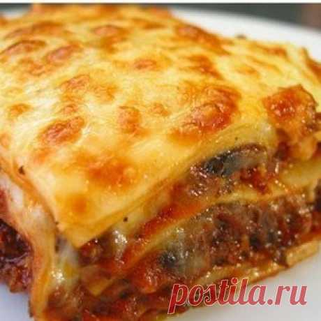 Лазанья мясная рецепт – итальянская кухня: паста и пицца
