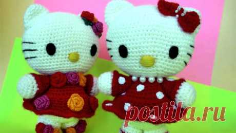 Амигуруми: схема Hello Kitty. Игрушки вязаные крючком! Бесплатная схема для вязания амигуруми: Hello Kitty (Хелло Китти). https://amigurumi.com-download.ru/hello_kitty.php Игрушки вязаные крючком!