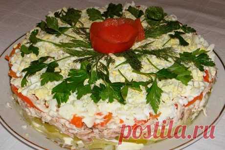 Салат «Куриный тортик»