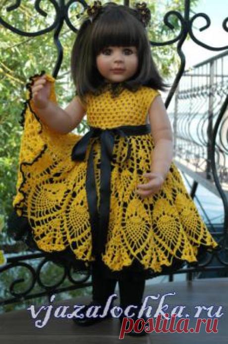 Детское платье крючком от Любови Кирсановой