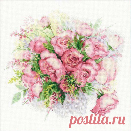 “Акварельные розы” (Riolis)