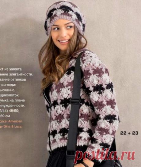 Пушистый жакет с шапкой