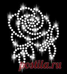 STRASS-ROSE-BLUME-BUGELBILD-HOTFIX-APPLIKATION-STRASSSTEINE-HOT-FIX-ROSEN