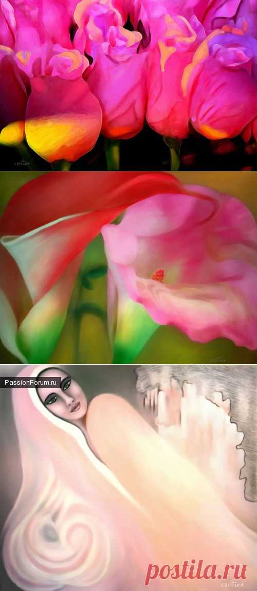 Дамы,это картины одной художницы.Мне они очень понравились.Может кто-то захочет их использовать.Если / Декупаж / Картинки для декупажа