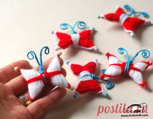 Matrenitsas-butterflies from toothpicks | krokotak