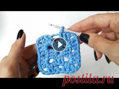 Бабушкин квадрат крючком из шнура и трикотажной пряжи для КОВРА, ПОДУШКИ,ПЛЕДА,СУМКИ Бабушкин квадрат крючком из шнура и трикотажной пряжи для КОВРА, ПОДУШКИ,ПЛЕДА,СУМКИ...