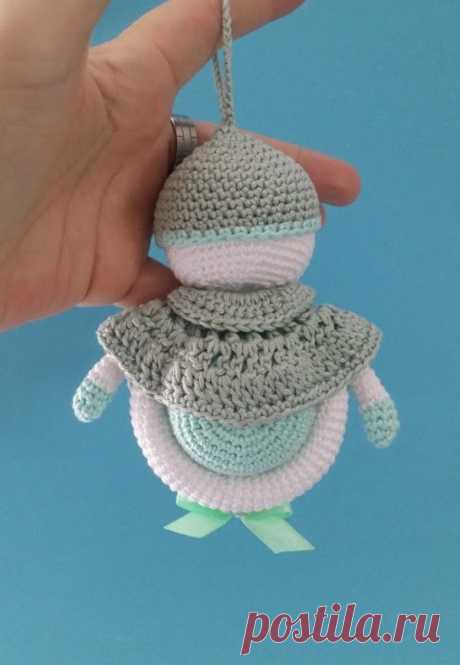 Amigurumi &quot; Schnee Ball Mann &quot; 12 cm Groß