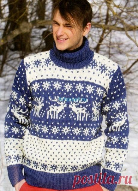 Вязание:  мужской свитер.