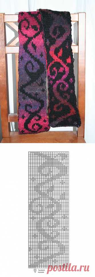 Двусторонние жаккардовые шарфы