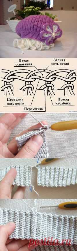 Как связать резинку крючком