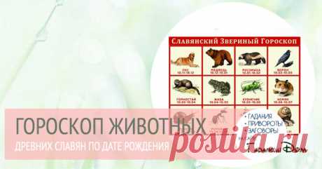 Гороскоп животных древних славян по дате рождения - 4 Января 2017 - Наша Планета.Мир вокруг нас